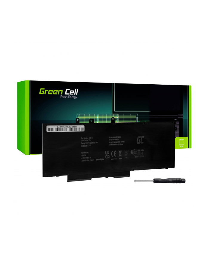 Green Cell 93FTF GJKNX do Dell Latitude 5280 5290 5480 5490 5491 5495 5580 5590 5591 Precision 3520 3530 główny