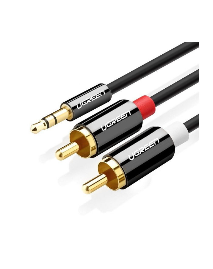 Ugreen AV116 3,5mm Jack do 2RCA (Cinch) 5m czarny główny