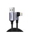 Ugreen US299 USB do Lightning kątowy, MFi, 1m czarny - nr 1