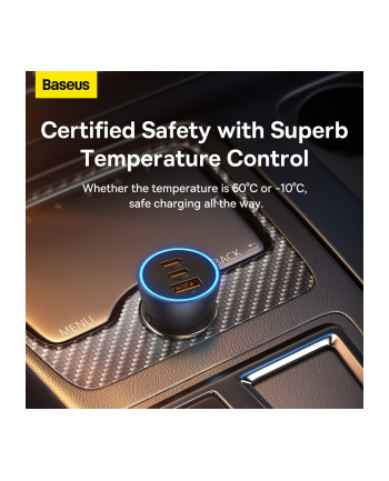 Baseus Golden Contactor Pro, 2x USB-C, 1x USB, 65W (szara) nr 1