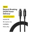 Baseus Tungsten Gold USB-C do USB-C 240W 2 m (czarny) - nr 12