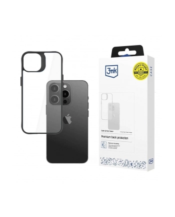 Apple iPhone 15 Pro Max - 3mk Satin Armor Case+ (czarno-przezroczysty) nr 2