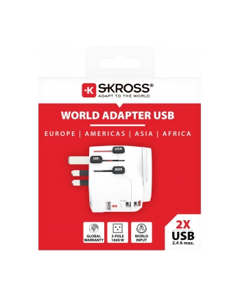 Skross Pro Light USB World (2xA) Adapter Podróżny nr 2