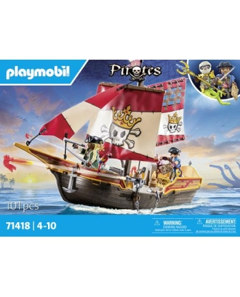 Playmobil Piraci 71418 Statek Piracki
