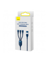 Baseus Flash Series 2 USB 3w1, USB-C + micro USB + Lightning, 100W, 1.2m (niebieski) - nr 5