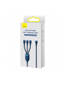 Baseus Flash Series 2 USB 3w1, USB-C + micro USB + Lightning, 100W, 1.5m (niebieski) - nr 5