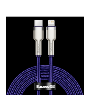 Baseus lightning - USB-C Cafule, PD, 20W, 2m (fioletowy)