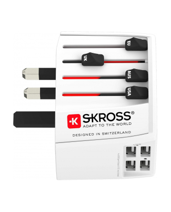 Skross MUV USB (4xA) Adapter Podróżny