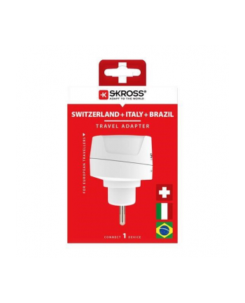 Skross Europe to CH+IT+BRA Adapter Podróżny