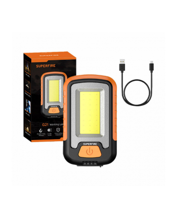 Latarka warsztatowa Superfire G21, 650lm, USB