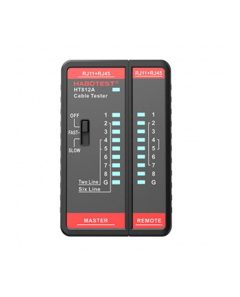 Habotest HT812A tester przewodów sieciowych RJ11 / RJ45