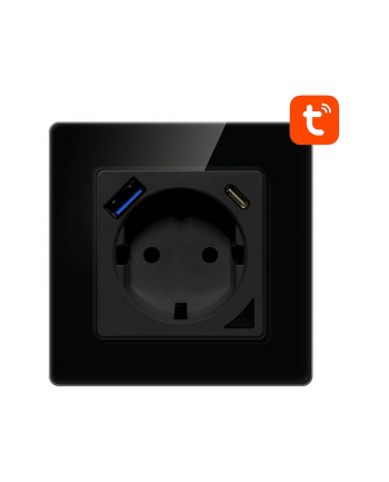 Avatto N-WOT10-USB-B USB i USB-C TUYA (czarne)