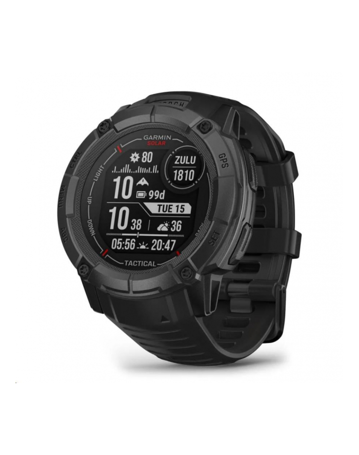 Garmin Instinct 2X Solar Tactical Edition (czarny / czarny pasek) główny