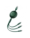 Kabel USB 3w1 Baseus Bright Mirror 2, micro USB / Lightning / USB-C, płaski, 3.5A, 1.1m (zielony) - nr 7