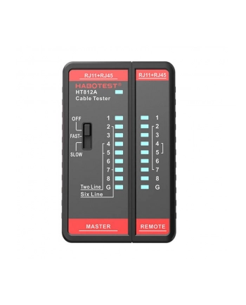 Habotest HT812A tester przewodów sieciowych RJ11 / RJ45