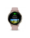 Garmin Venu 3s jasnozłota ramka z paskiem w kolorze dust rose - nr 33