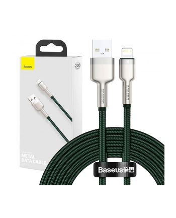 Baseus lightning - USB-A Cafule, 2.4A, 2m (zielony)