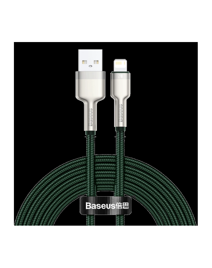 Baseus lightning - USB-A Cafule, 2.4A, 2m (zielony) główny