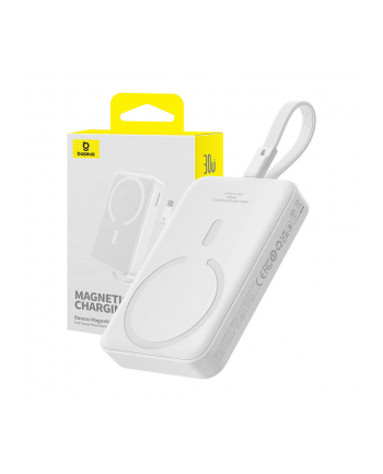 Baseus Magnetic Mini 10000mAh 30W MagSafe biały