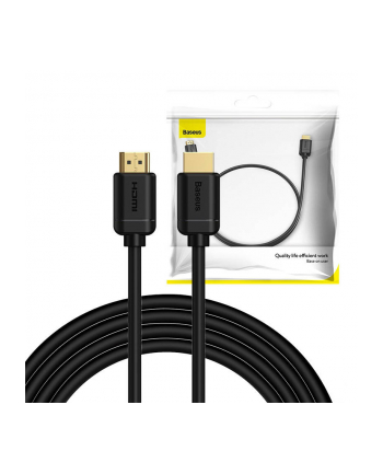 Baseus High Definition HDMI 2.0 4K 60Hz, 3D, HDR, 18Gbps, 3m (czarny)