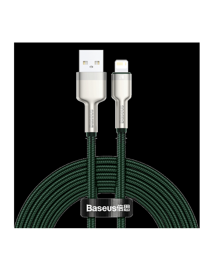 Baseus lightning - USB-A Cafule, 2.4A, 2m (zielony) główny