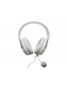 Genesis Toron 301 białe słuchawki nauszne | przewodowe | mikrofon ruchomy | białe | 1 m | regulacja głośności | Mini Jack 3.5 mm - nr 9
