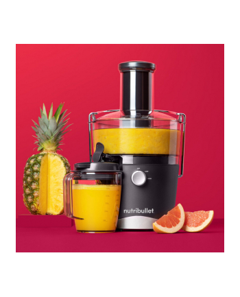 NutriBullet NBJ100.G szary Moc nominalna [W]: 800 | Pojemność zbiornika na odpady [l]: 1,5 | Pojemność naczynia na sok [ml]: 800