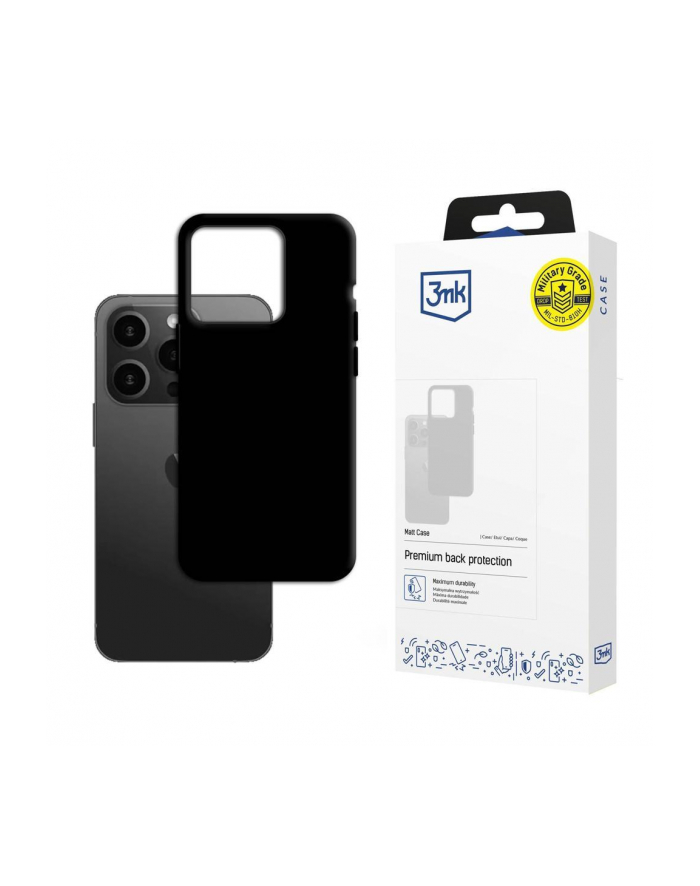 Apple iPhone 15 Pro Max - 3mk Matt Case Kolor: CZARNY główny