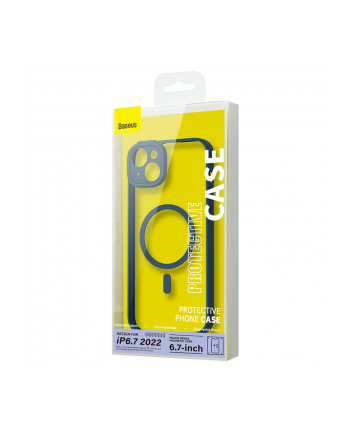 Baseus zestaw ochronny Frame do iPhone 14 Plus (niebieski)