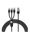 Baseus StarSpeed USB 3w1, USB-C + micro USB + Lightning, 3,5A, 1.2m (czarny) - nr 2