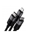 Baseus StarSpeed USB 3w1, USB-C + micro USB + Lightning, 3,5A, 1.2m (czarny) - nr 3