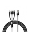 Baseus StarSpeed USB 3w1, USB-C + micro USB + Lightning, 3,5A, 1.2m (czarny) - nr 8