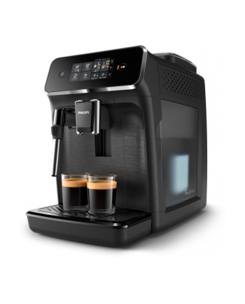 Philips 2200 series EP2220/10 czarny Moc [W]: 1500 | Ciśnienie [bar]: 15 | Pojemność zbiornika na wodę [l]: 1,8 | Rodzaj kawy: Ziarnista/mielona | Kolor: czarny