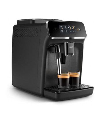 Philips 2200 series EP2220/10 czarny Moc [W]: 1500 | Ciśnienie [bar]: 15 | Pojemność zbiornika na wodę [l]: 1,8 | Rodzaj kawy: Ziarnista/mielona | Kolor: czarny