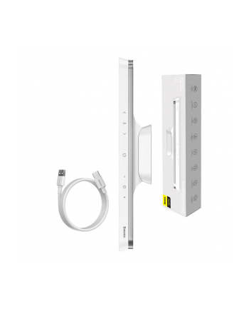 Baseus Magnetic Stepless Pro, z panelem dotykowym (biała) Lampa magnetyczna