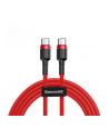Baseus Cafule USB-C do USB-C PD 2.0, QC 3.0, 60W, 2m (czerwony) - nr 1