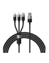 Baseus StarSpeed USB 3w1, USB-C + micro USB + Lightning, 3,5A, 1.2m (czarny) - nr 2