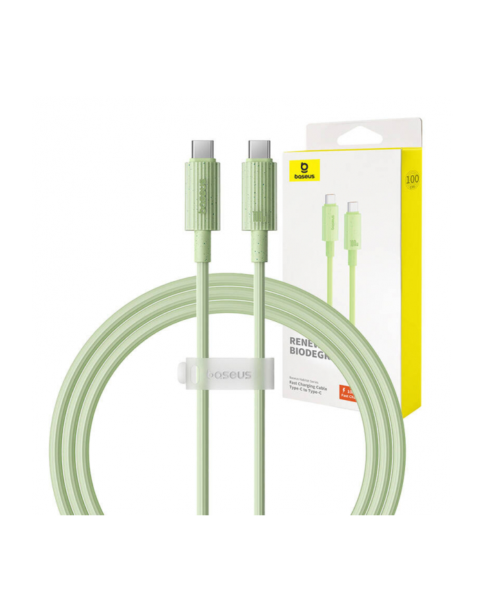 Baseus USB-C do USB-C Habitat Series 100W, 1m (zielony) główny