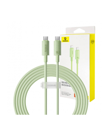 Baseus USB-C do USB-C Habitat Series 100W, 2m (zielony)
