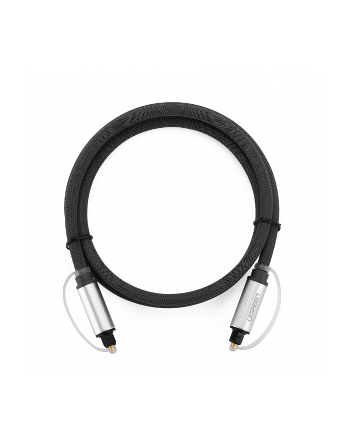 Ugreen Toslink Audio, aluminiowy z oplotem, 1m szary główny