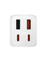 Baseus GaN6 Pro, 2xUSB-C + 2xUSB, 65W (biała) ładowarka sieciowa - nr 2