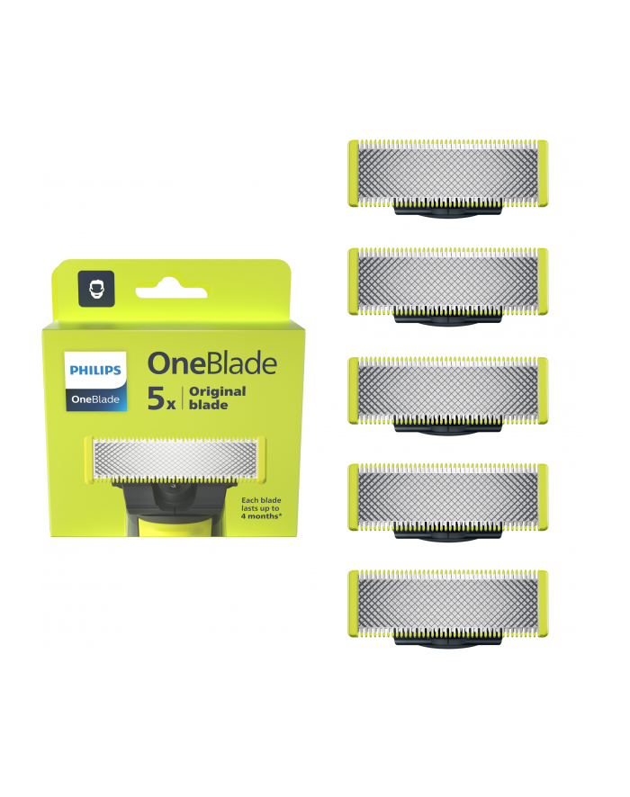 Philips OneBlade QP250/50 5 szt. Wymienne ostrze 5 szt. | Stal nierdzewna główny