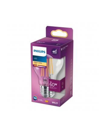 Philips Żarówka LED classic 60W A60 E27 WW CL ND RFSRT4