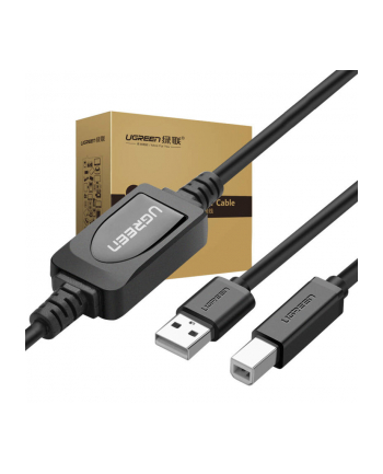 Ugreen US122 USB 2.0 A-B do drukarki, 15m czarny