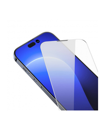 Baseus Crystal z powłoką przeciwpyłową do iPhone 14 Pro (2 szt.)
