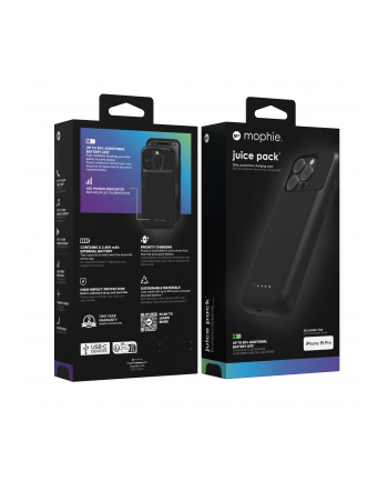 Mophie Juice Pack (2400 mAh) - obudowa z wbudowanym powerbankiem do iPhone 15 Pro