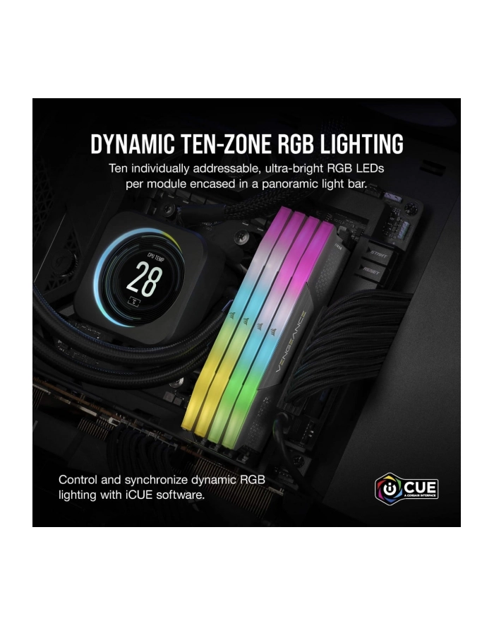 Corsair Vengeance RGB AMD EXPO 32GB [2x16GB 6000MHZ CL36 DIMM] główny