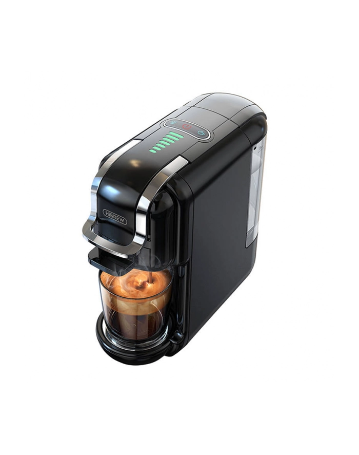 HiBREW H2B 5w1 czarny Moc [W]: 1450 | Pojemność zbiornika na wodę [ml]: 600 | Kompatybilny z kapsułkami: Nespresso, Dolce Gusto, Kcup, saszetki E.S.E główny