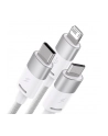 Baseus StarSpeed USB 3w1, USB-C + micro USB + Lightning, 3,5A, 1.2m (biały) - nr 3