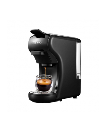 HiBREW H1A 3w1 czarny Moc [W]: 1450 | Pojemność zbiornika na wodę [ml]: 600 | Kompatybilny z kapsułkami: Nespresso, Dolce Gusto, saszetki E.S.E